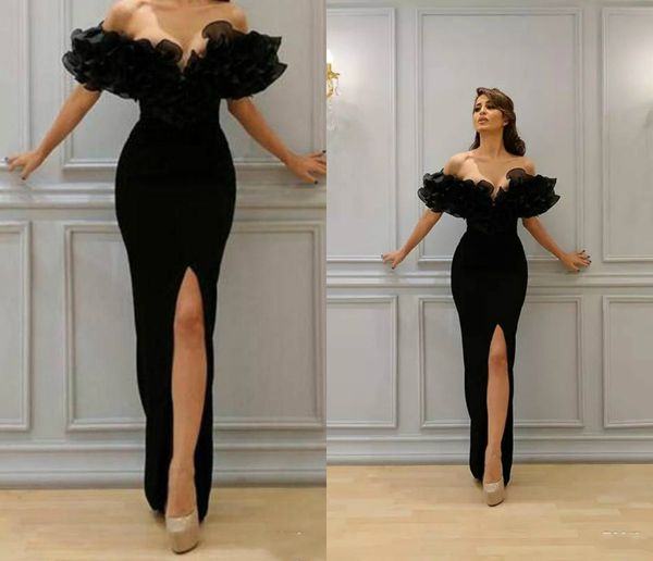 2018 mermaid evening dresses boat off-shoulder with yousef aljasmi labourjoisie trumpet evening gowns black prom dresses front split
2018 mermaid evening dresses boat off-shoulder with yousef aljasmi labourjoisie trumpet evening gowns black prom dresses front split