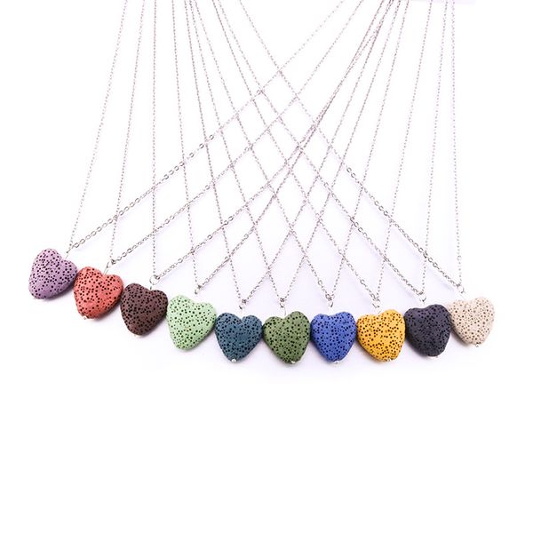 heart lava stone necklace essential oil diffuser volcanic rock necklace for women jewelry, Silver
heart lava stone necklace essential oil diffuser volcanic rock necklace for women jewelry, Silver