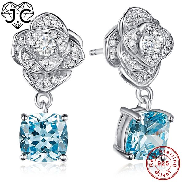 j.c exquisite flower blue & garnet white z solid 925 sterling silver earrings charm fine jewelry earrings for women, Golden;silver
j.c exquisite flower blue & garnet white z solid 925 sterling silver earrings charm fine jewelry earrings for women, Golden;silver
