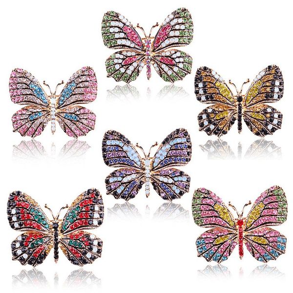 Butterfly Brooch designer Brooches Multi Color Rhinestone Crystal Pins Vintage Fashion Women Wedding Bridal Garments Clothes Pins
Butterfly Brooch designer Brooches Multi Color Rhinestone Crystal Pins Vintage Fashion Women Wedding Bridal Garments Clothes Pins