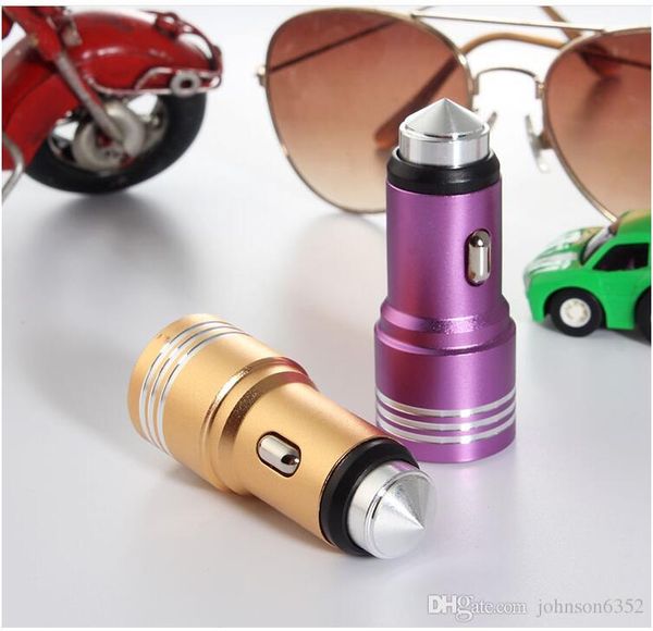 3.1a safety hammer aluminium metal dual usb car charger for iphone 5 6s 7plus ipad android phone 2 ports usb output fast charge adapter
3.1a safety hammer aluminium metal dual usb car charger for iphone 5 6s 7plus ipad android phone 2 ports usb output fast charge adapter