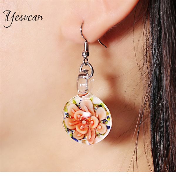 yesucan murano dried flower glass ball water drop earrings for women creative plant charm dangle jewelry bijoux friend gift, Silver
yesucan murano dried flower glass ball water drop earrings for women creative plant charm dangle jewelry bijoux friend gift, Silver
