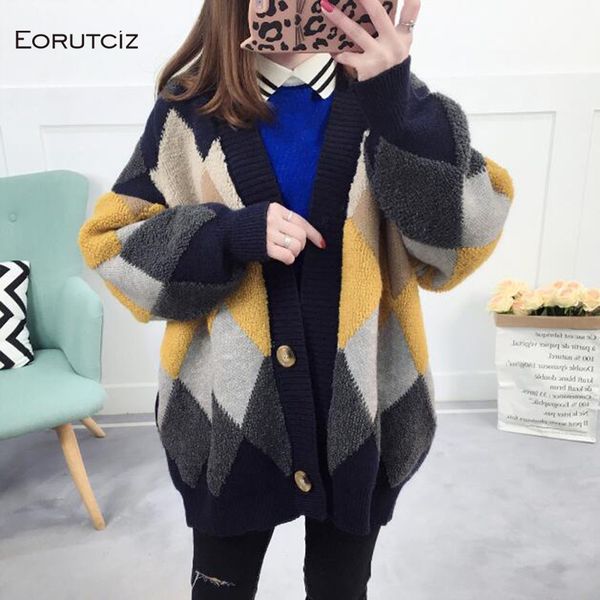 winter oversize sweater women cardigan plaid knitting thick jacket casual autumn long sleeve warm basic coat lm066, White;black
winter oversize sweater women cardigan plaid knitting thick jacket casual autumn long sleeve warm basic coat lm066, White;black