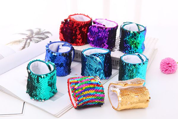 personalized sequin mermaid wristband women stress reliever bracelets diy novelty design double sequin girl wrist strap jewelry, Black
personalized sequin mermaid wristband women stress reliever bracelets diy novelty design double sequin girl wrist strap jewelry, Black