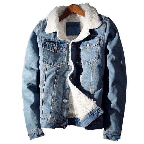 men's jean jacket fashion mens jacket thick warm winter outwear male cowboy casual slim long sleeve coat outdoors size2xl, Black;brown
men's jean jacket fashion mens jacket thick warm winter outwear male cowboy casual slim long sleeve coat outdoors size2xl, Black;brown