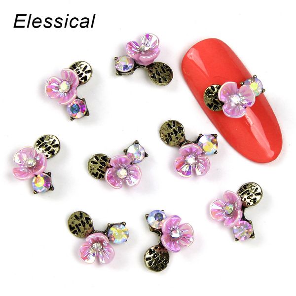10pcs/lot vintage flower nail design retro style metal 3d nail art charms rhinestone floral decoration accessories manicure, Silver;gold
10pcs/lot vintage flower nail design retro style metal 3d nail art charms rhinestone floral decoration accessories manicure, Silver;gold