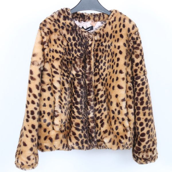 2018 autumn and winter new round neck fashion suede coat n8, Black