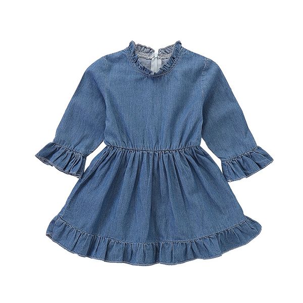 baby girls long sleeve denim dress solid princess infant toddler ruched dress new born baby girl clothes, Red;yellow
baby girls long sleeve denim dress solid princess infant toddler ruched dress new born baby girl clothes, Red;yellow