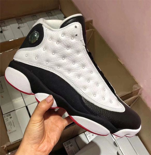 est 2018 13 he got game men women basketball shoes authentic quality white true red black 414571-104 real carbon fiber sneaker with box, White;red
est 2018 13 he got game men women basketball shoes authentic quality white true red black 414571-104 real carbon fiber sneaker with box, White;red
