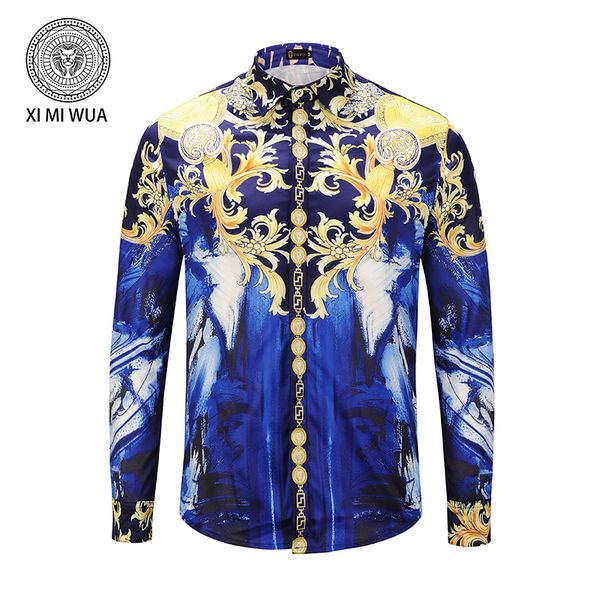 2018 new fashion men dress shirts 3d design print long sleeve casual hawaiian shirts men shirt covered button chemise homme, White;black
2018 new fashion men dress shirts 3d design print long sleeve casual hawaiian shirts men shirt covered button chemise homme, White;black