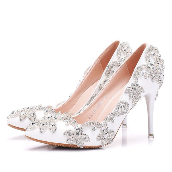 2018 new fashionl bling bling rhinestone flowers pointed toe shoes for women 9cm heels elegant wedding shoes thick heel shoes plus size, Black
2018 new fashionl bling bling rhinestone flowers pointed toe shoes for women 9cm heels elegant wedding shoes thick heel shoes plus size, Black