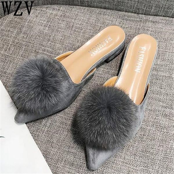 big size 35-41 faux fur women mules suede leather flat mules women pointed toe slip on flats fashion shoes k373, Black
big size 35-41 faux fur women mules suede leather flat mules women pointed toe slip on flats fashion shoes k373, Black