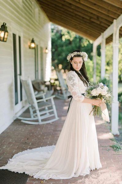 Vintage Summer Simple V Neck Lace Bohemian Beach Wedding Dresses 3/4 Sleeves Backless Floor Length Bridal Gowns Wedding Dresses Custom Made, White
Vintage Summer Simple V Neck Lace Bohemian Beach Wedding Dresses 3/4 Sleeves Backless Floor Length Bridal Gowns Wedding Dresses Custom Made, White
