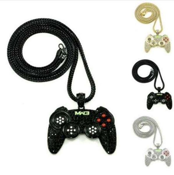 hip hop game machine handle necklace pendant mens full crystal long chain necklace fashion game controller necklace jewelry, Silver
hip hop game machine handle necklace pendant mens full crystal long chain necklace fashion game controller necklace jewelry, Silver
