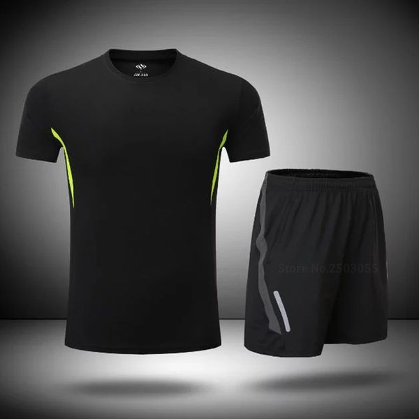men's sports active running t shirts short sleeves 2 pcs survetement football 2017 sport clothes men sport suit running sets, Black;blue
men's sports active running t shirts short sleeves 2 pcs survetement football 2017 sport clothes men sport suit running sets, Black;blue