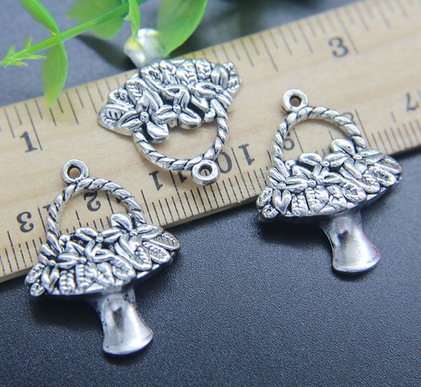 wholesale 30pcs flower basket alloy charms pendant retro jewelry making diy keychain ancient silver pendant for bracelet earrings 30*23mm, Bronze;silver
wholesale 30pcs flower basket alloy charms pendant retro jewelry making diy keychain ancient silver pendant for bracelet earrings 30*23mm, Bronze;silver