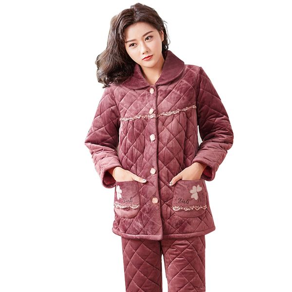 thick quilted pyjamas women winter coral velvet long sleeve female pajama sets thick warm pajamas 3xl pyjama femme homewear, Blue;gray
thick quilted pyjamas women winter coral velvet long sleeve female pajama sets thick warm pajamas 3xl pyjama femme homewear, Blue;gray