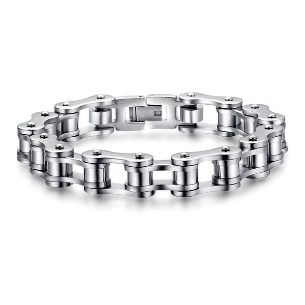 bracelets for men punk rock male bracelet biker bicycle cuff motorcycle link chain cool bangles stainless steel jewelry, Black
bracelets for men punk rock male bracelet biker bicycle cuff motorcycle link chain cool bangles stainless steel jewelry, Black