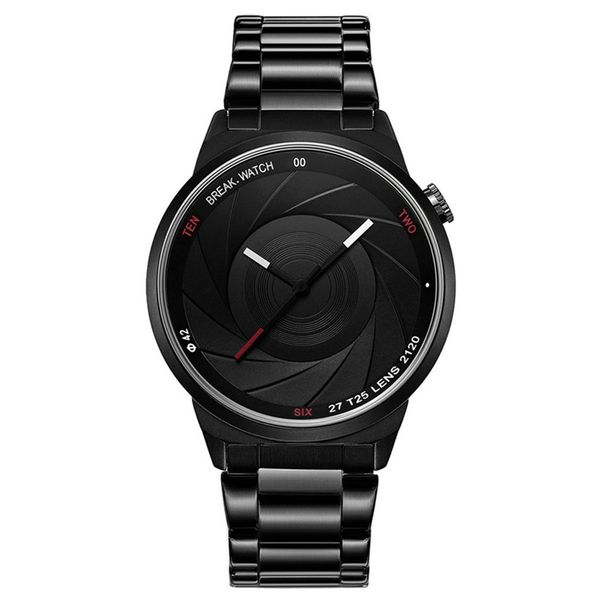 break pgrapher series unique camera style steel/rubber/leather strap lover's casual fashion sport quartz wristwatches, Slivery;brown
break pgrapher series unique camera style steel/rubber/leather strap lover's casual fashion sport quartz wristwatches, Slivery;brown