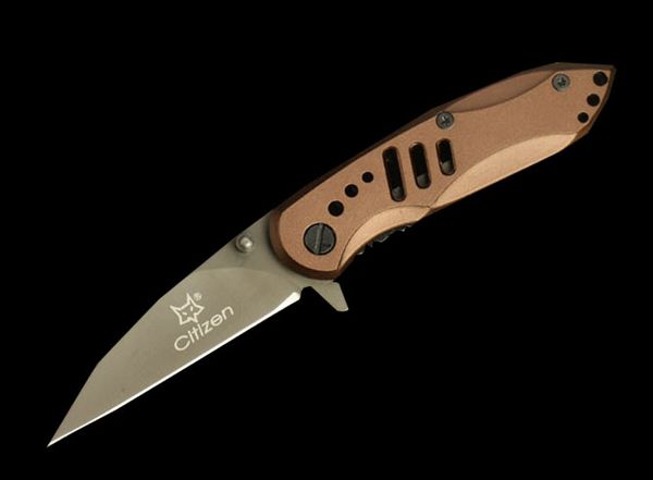 Fox X09 3Cr13 Folder Folding Knife Brown Aluminum Handle Tactical Pocket EDC Tools Outdoor Survival Hunting Xmas Gift Knives For Men P331R
Fox X09 3Cr13 Folder Folding Knife Brown Aluminum Handle Tactical Pocket EDC Tools Outdoor Survival Hunting Xmas Gift Knives For Men P331R