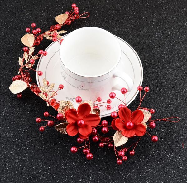 bridal headwear red accessories, such as handmade flowers, head flower, crystal pearl alloy ornaments, wedding accessories, Silver
bridal headwear red accessories, such as handmade flowers, head flower, crystal pearl alloy ornaments, wedding accessories, Silver