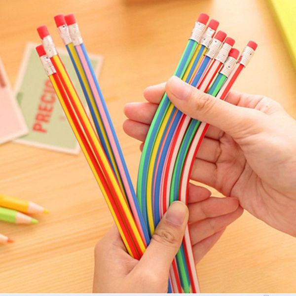 dropship 5pcs korea cute colorful magic bendy flexible soft pencil with eraser student school stationery office use supplier
dropship 5pcs korea cute colorful magic bendy flexible soft pencil with eraser student school stationery office use supplier