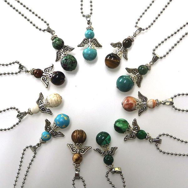 guardian angel series jewelry unique design trend beautiful natural stone pendants angel necklaces family&friends birthday gift, Silver
guardian angel series jewelry unique design trend beautiful natural stone pendants angel necklaces family&friends birthday gift, Silver