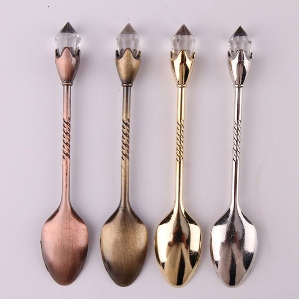 new 1pcs retro coffee spoon gold silver bronze color emulated large diamond spoon dessert
new 1pcs retro coffee spoon gold silver bronze color emulated large diamond spoon dessert
