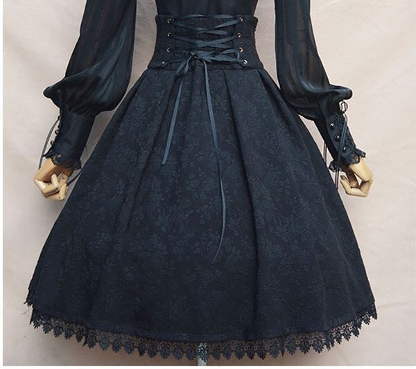 ladies back lacing empire waist skirt red black gothic solid flower midi skirt gathered girls wide waistband bottoms for women
ladies back lacing empire waist skirt red black gothic solid flower midi skirt gathered girls wide waistband bottoms for women