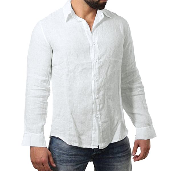new 2018 fashion men's shirt solid casual autumn button long sleeve t-shirt male cotton blend loose camisas office basic ws&&d, White;black
new 2018 fashion men's shirt solid casual autumn button long sleeve t-shirt male cotton blend loose camisas office basic ws&&d, White;black