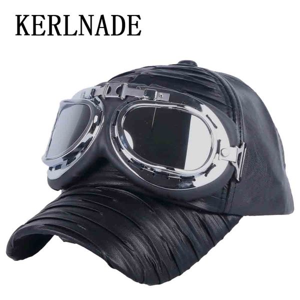 new women novetly cap fashion hats wrinkle pu leather with pilot glass pattern female girl popular baseball caps, Blue;gray 
new women novetly cap fashion hats wrinkle pu leather with pilot glass pattern female girl popular baseball caps, Blue;gray