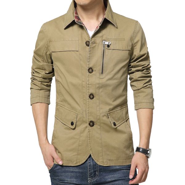 2018 casual 100% cotton jacket men multi-buttons turn-down collar outwear for male solid mens plus size 4xl clothes, Black;brown
2018 casual 100% cotton jacket men multi-buttons turn-down collar outwear for male solid mens plus size 4xl clothes, Black;brown