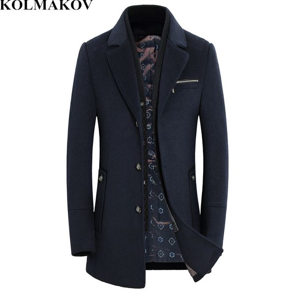 kolmakov men's coats 2018 new arrival mens woolen coats slim fit long plaid business coat male m-3xl wool jackets with scarf men, Black
kolmakov men's coats 2018 new arrival mens woolen coats slim fit long plaid business coat male m-3xl wool jackets with scarf men, Black