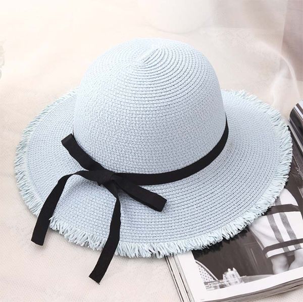 xincai heavy discount high sales 2018 latest style summer/outdoor blue ribbon/deckle edge raffia straw hat/wide brim women hat, Blue;gray
xincai heavy discount high sales 2018 latest style summer/outdoor blue ribbon/deckle edge raffia straw hat/wide brim women hat, Blue;gray