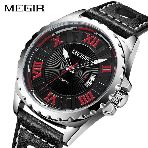 megir creative fashion quartz sport watch men black pu strap wristwatch clock hour army wrist watches relogio masculino, Slivery;brown
megir creative fashion quartz sport watch men black pu strap wristwatch clock hour army wrist watches relogio masculino, Slivery;brown