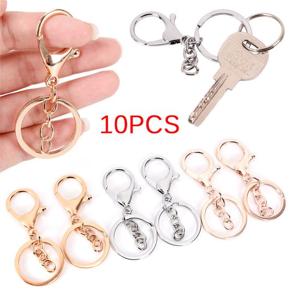 10pcs/lot keychains key chains gold silver plated lobster clasp keyring making supplies jewelry findings & components
10pcs/lot keychains key chains gold silver plated lobster clasp keyring making supplies jewelry findings & components