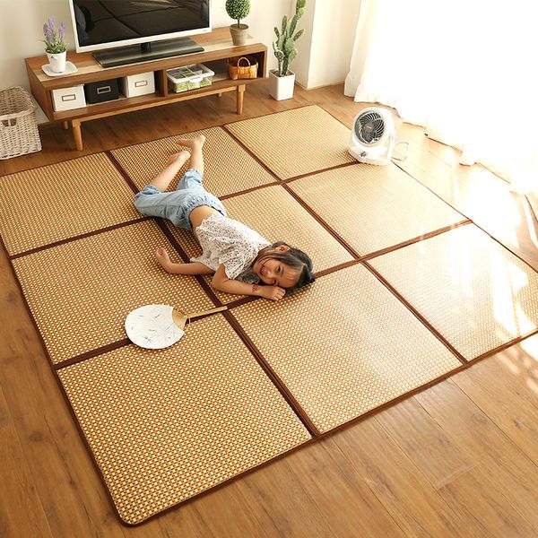 infant shining folding rattan carpet 130x195cm tatami rug 1cm thick baby play mat non-slip bedroom living room mat no wash
infant shining folding rattan carpet 130x195cm tatami rug 1cm thick baby play mat non-slip bedroom living room mat no wash