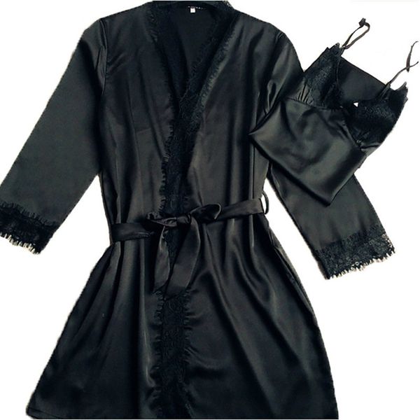 new black women satin robe 2pcs robe&nightie nightgown lace kimono bathrobe gown bridesmaid wedding robes l xl xxl a-104, Black;red
new black women satin robe 2pcs robe&nightie nightgown lace kimono bathrobe gown bridesmaid wedding robes l xl xxl a-104, Black;red