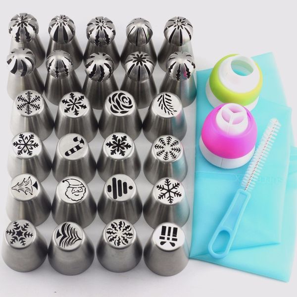 wholesale-mujiang 30 pcs stainless steel russian sphere ball icing piping nozzles christmas style pastry tips cake decorating tip sets
wholesale-mujiang 30 pcs stainless steel russian sphere ball icing piping nozzles christmas style pastry tips cake decorating tip sets