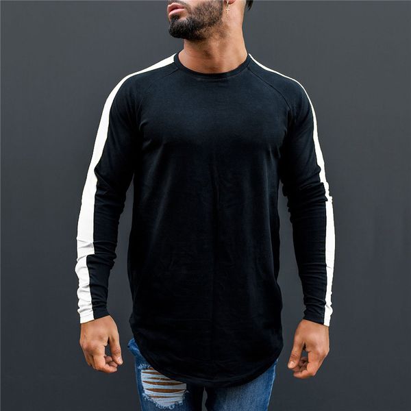 muscleguys brand t-shirt men 2018 autumn fitness raglan long sleeve t shirt men extra long hip hop streetwear slim fit tee shirt, White;black
muscleguys brand t-shirt men 2018 autumn fitness raglan long sleeve t shirt men extra long hip hop streetwear slim fit tee shirt, White;black