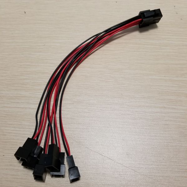 atx power graphics card 6pin to 6 x 3pin cooling fan adapter splitter power cable 20cm 22awg
atx power graphics card 6pin to 6 x 3pin cooling fan adapter splitter power cable 20cm 22awg