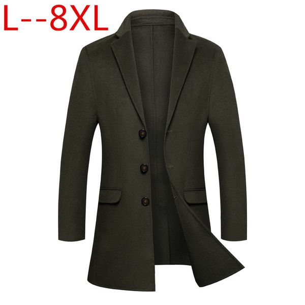 plus size 8xl 6xl 5xl 4xl men's business casual long wool & blend jacket male single breasted woolen coats outwear windbreaker, Black
plus size 8xl 6xl 5xl 4xl men's business casual long wool & blend jacket male single breasted woolen coats outwear windbreaker, Black