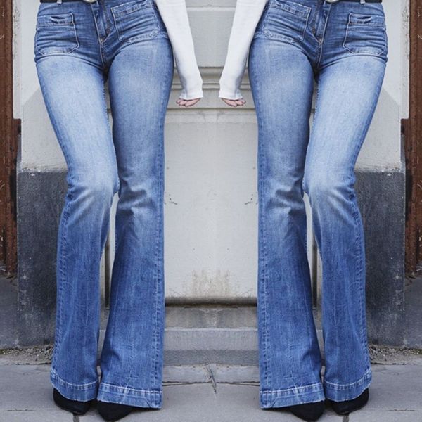 lguc.h flare jeans women high waist wide leg jeans woman 2018 fashion denim bell bottom trousers female casual pants xxl vintage, Blue
lguc.h flare jeans women high waist wide leg jeans woman 2018 fashion denim bell bottom trousers female casual pants xxl vintage, Blue