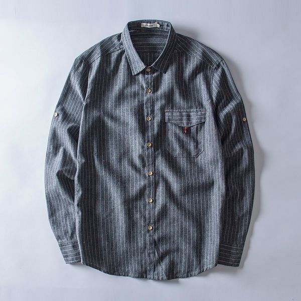 2018 autumn new arrival flax and cotton shirt men long sleeve fashion casual mens shirt turn-down collar gray shirts male camisa, White;black
2018 autumn new arrival flax and cotton shirt men long sleeve fashion casual mens shirt turn-down collar gray shirts male camisa, White;black