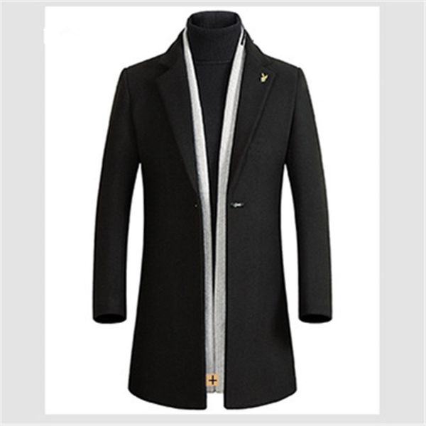 plus size 2018 slim smart casual formal wool mens clothing overcoats fashion winter dress coat mens, Black
plus size 2018 slim smart casual formal wool mens clothing overcoats fashion winter dress coat mens, Black