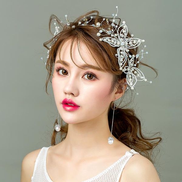 bridal headwear, sen beauty, white butterfly, super fairy hair, wedding dress, wedding dress, Silver
bridal headwear, sen beauty, white butterfly, super fairy hair, wedding dress, wedding dress, Silver