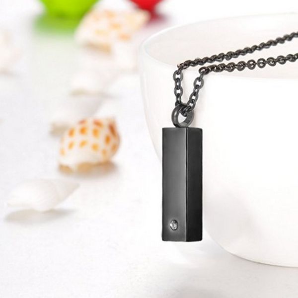 rectangle bar charm urn pendant cube necklace stainless steel waterproof memorial ash keepsake with funnel filler kit, Silver
rectangle bar charm urn pendant cube necklace stainless steel waterproof memorial ash keepsake with funnel filler kit, Silver