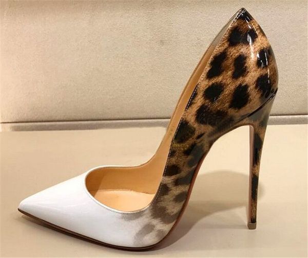 women lady woman 2019 fashion leopard patent leather spikes poined toes wedding heels stiletto high heels shoes pumps 120mm, Black
women lady woman 2019 fashion leopard patent leather spikes poined toes wedding heels stiletto high heels shoes pumps 120mm, Black