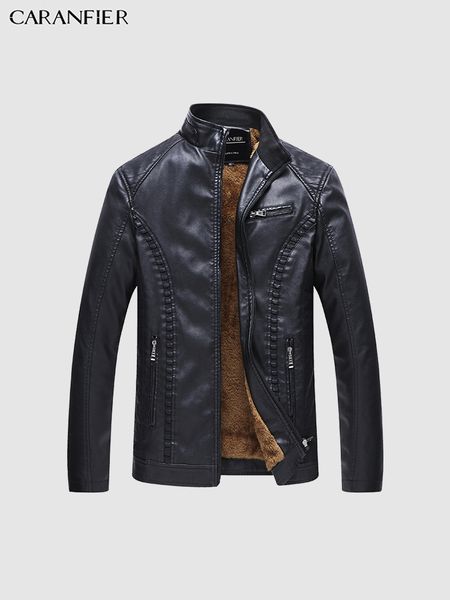 mens leather jackets business casual warm thicken coats motorcycle zipper outerwear stand collar large size overcoats, Black
mens leather jackets business casual warm thicken coats motorcycle zipper outerwear stand collar large size overcoats, Black