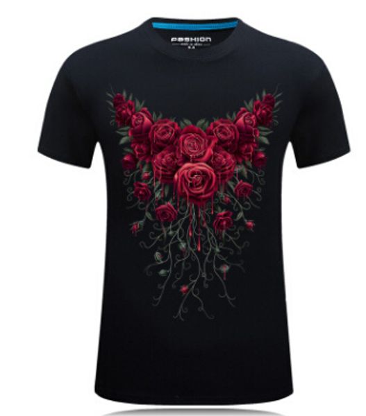 3d t shirt men summer floral rose printed tshirts plus size clothing big size tees short sleeved fashion, White;black
3d t shirt men summer floral rose printed tshirts plus size clothing big size tees short sleeved fashion, White;black